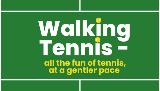 walking tennis all the fun of tennis, at a gentler pace