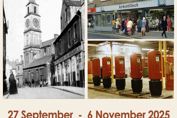 Kirky through a lens. local images and photographs from the heritahe and arts collection. 27th september - 6th November 2025. Auld kirk museum cowgate kirkintilloch G661HN 01417773013. Opening times Tuesday to saturday 10am - 1pm and 2pm - 5pm. Closed Sunday and Monday
