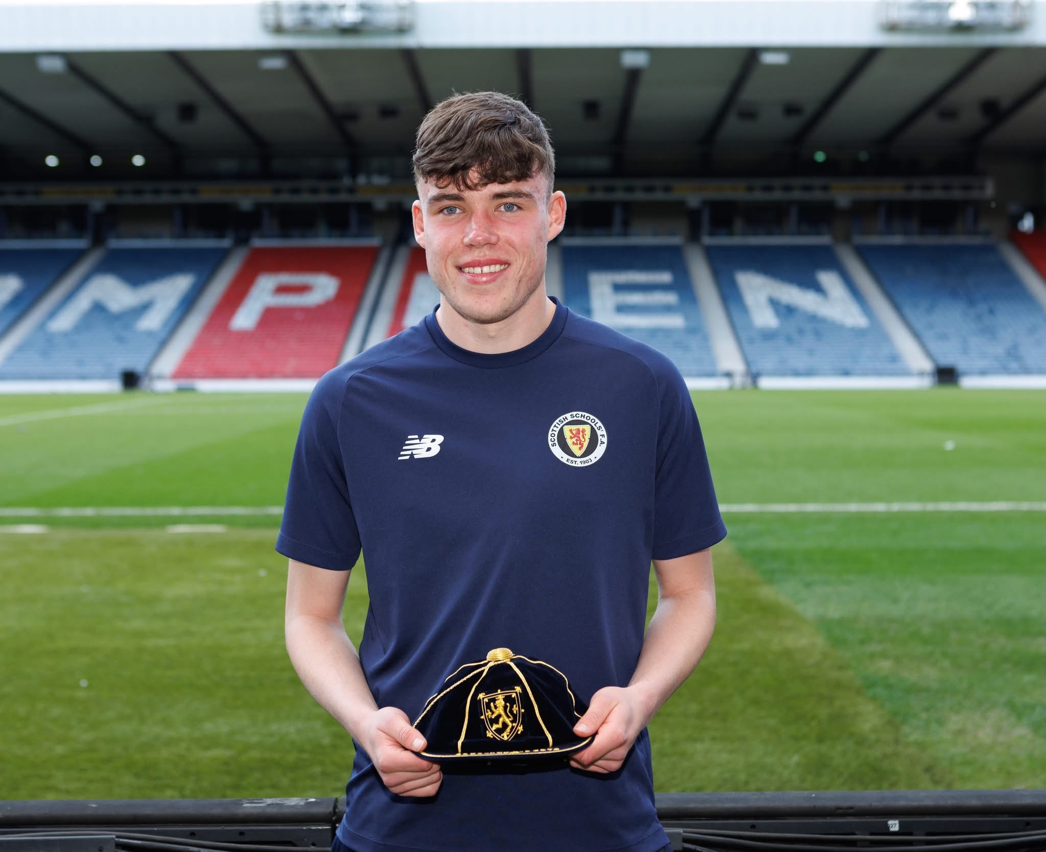 Ben holding first cap for Scotland